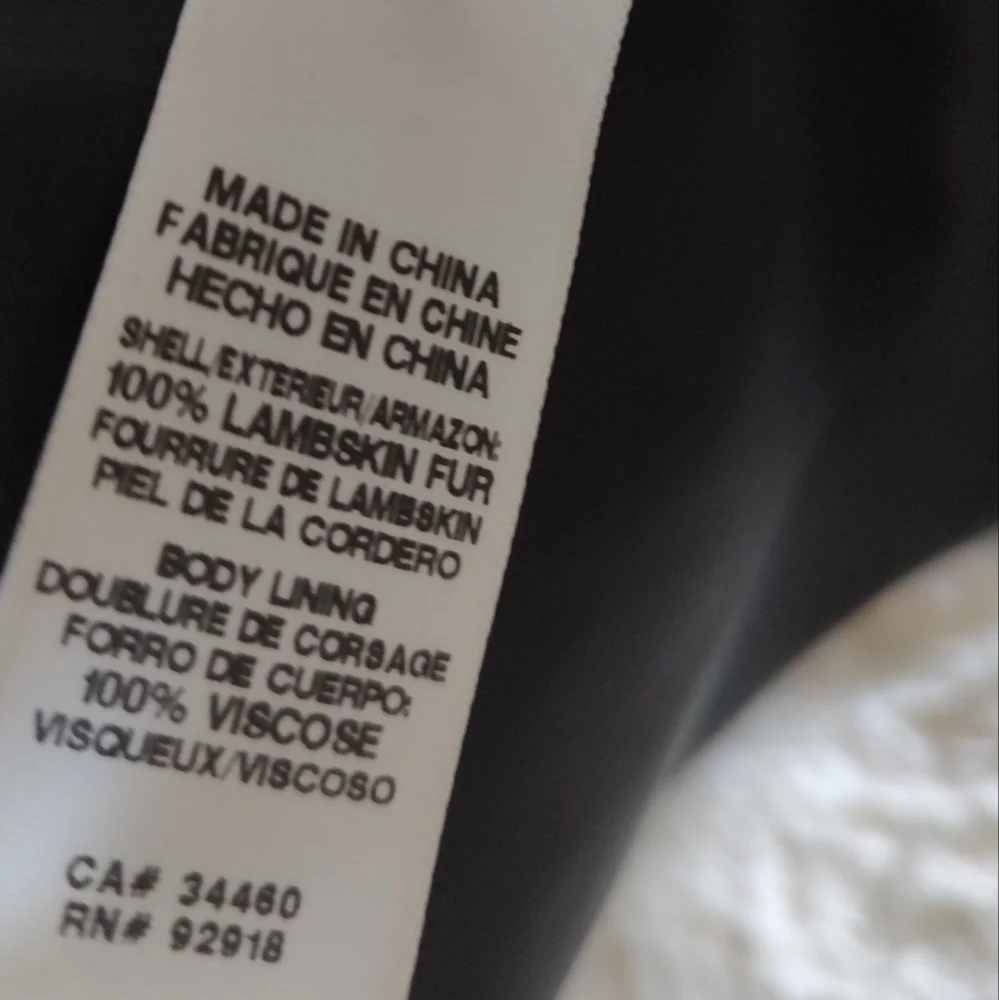 Bird By Juicy Couture Collection 💯 Percent Lambskin Fur Vest - Picture 7 of 8